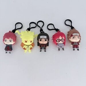 Naruto Shippuden Naruto Hashirama Karin Choji Sasori Bag Clip Keychain Lot